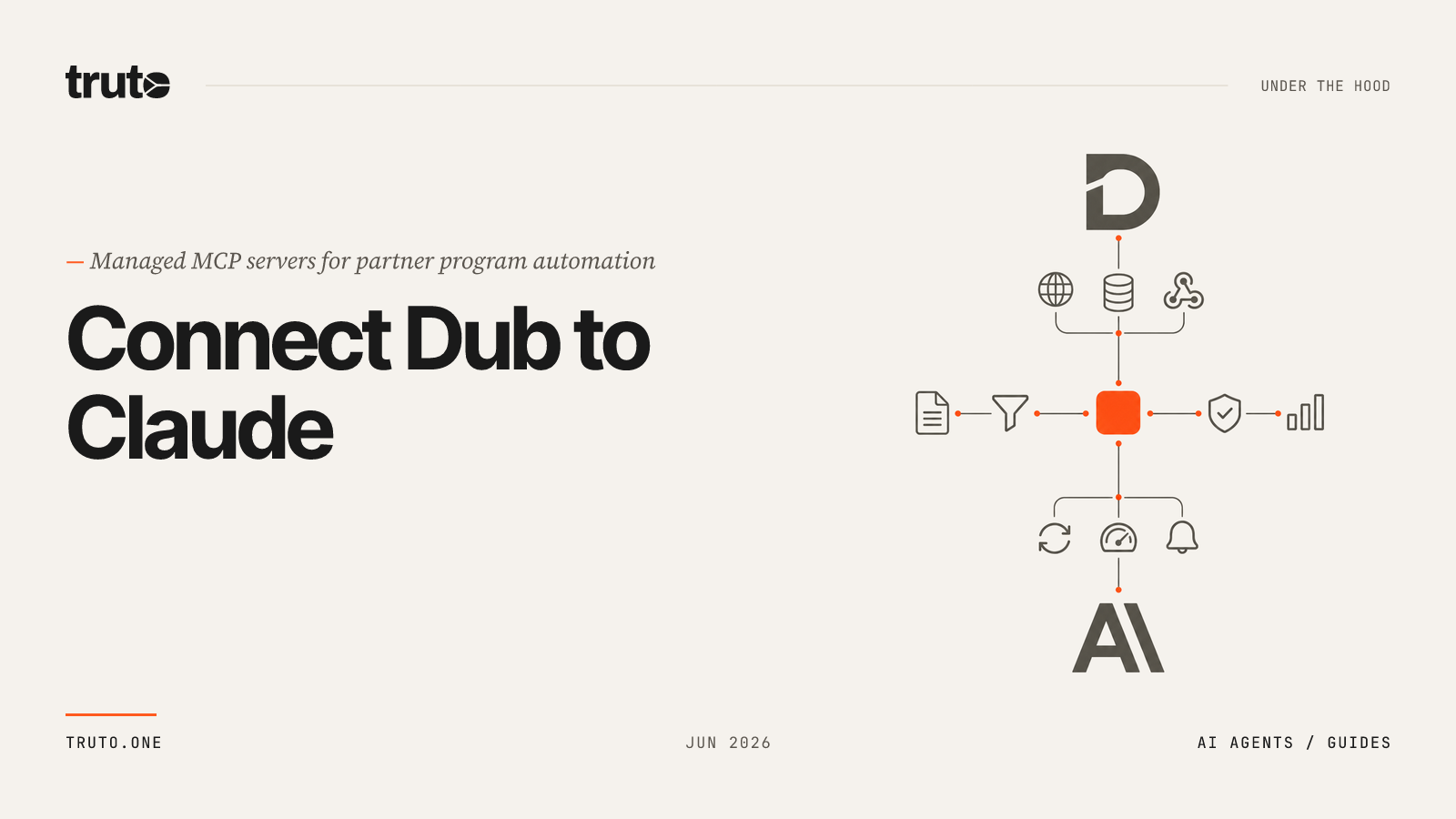 Connect Dub to Claude: Oversee Partner Programs and Commissions