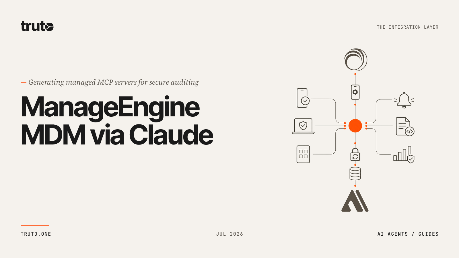 Connect ManageEngine MDM to Claude: Audit Security and Manage Assets