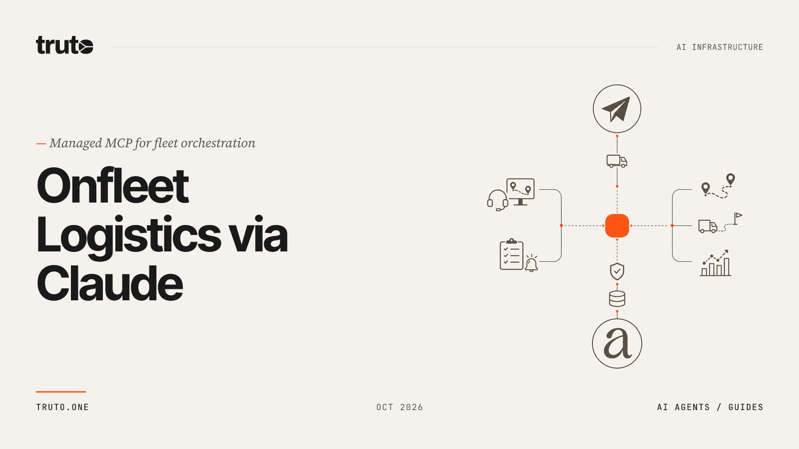 Connect Onfleet to Claude: Orchestrate Delivery and Fleet Logistics