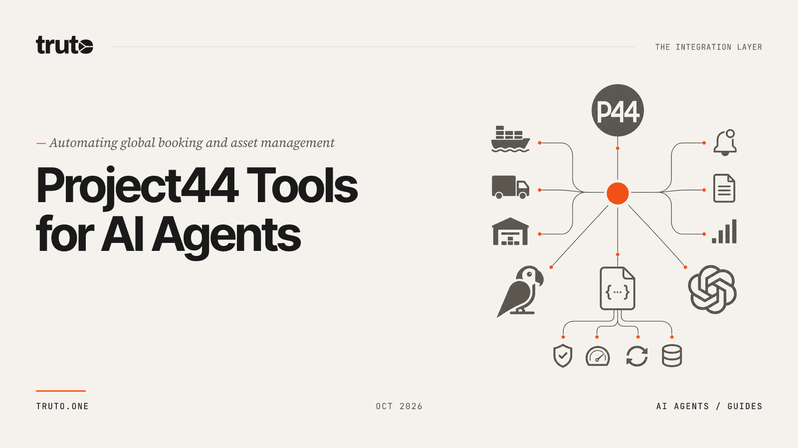 Connect Project44 to AI Agents: Automate Global Booking and Assets