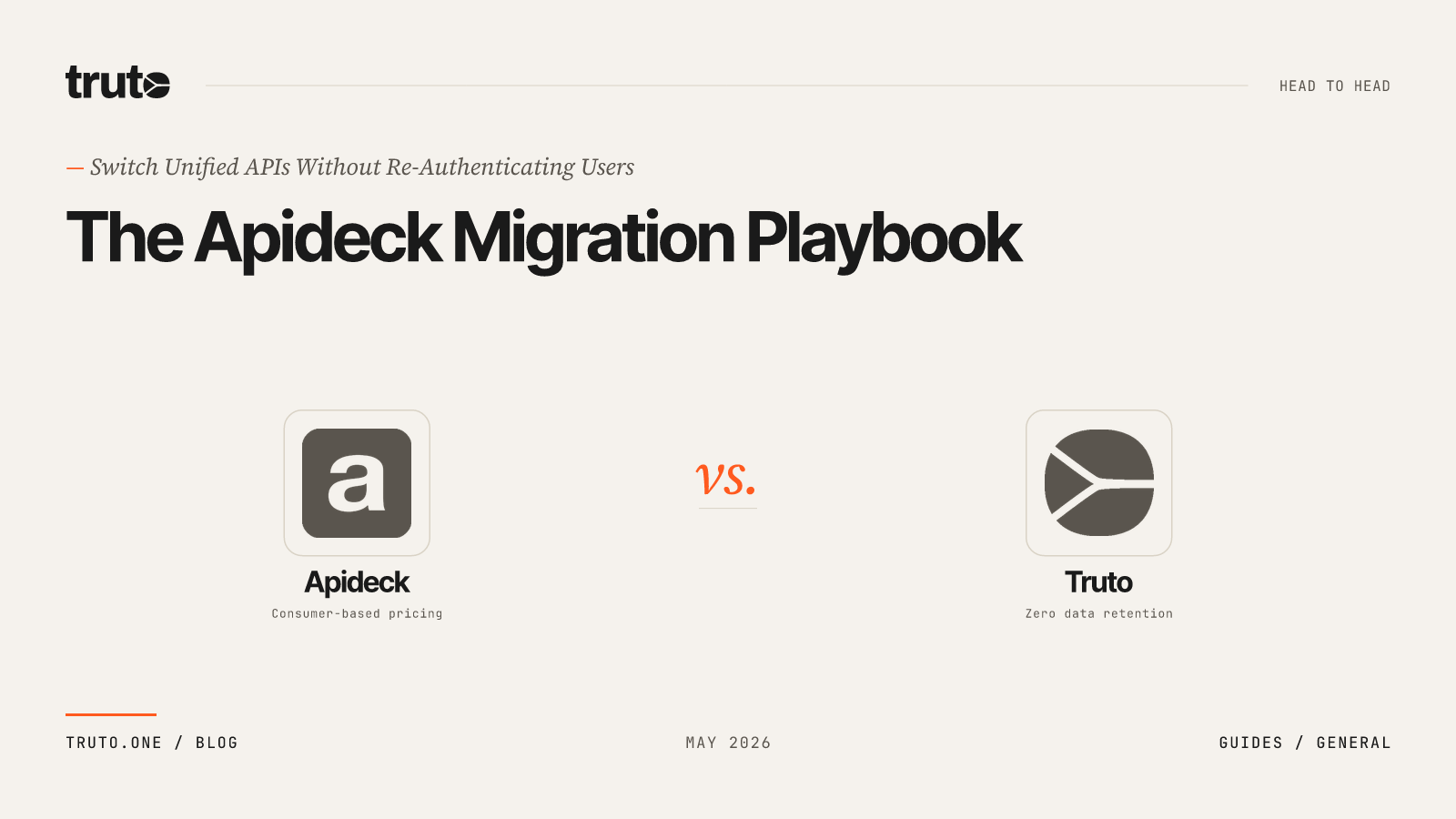 The Apideck Migration Playbook: Switch Unified APIs Without Re-Authenticating Users